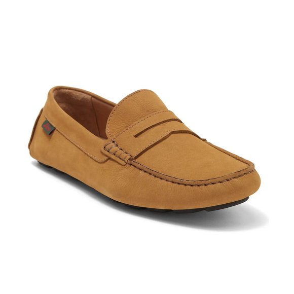 G H Bass Originals Final Sale NIB Men's Davis Moc Driver Suede Loafer Shoe Sand - Picture 1 of 6